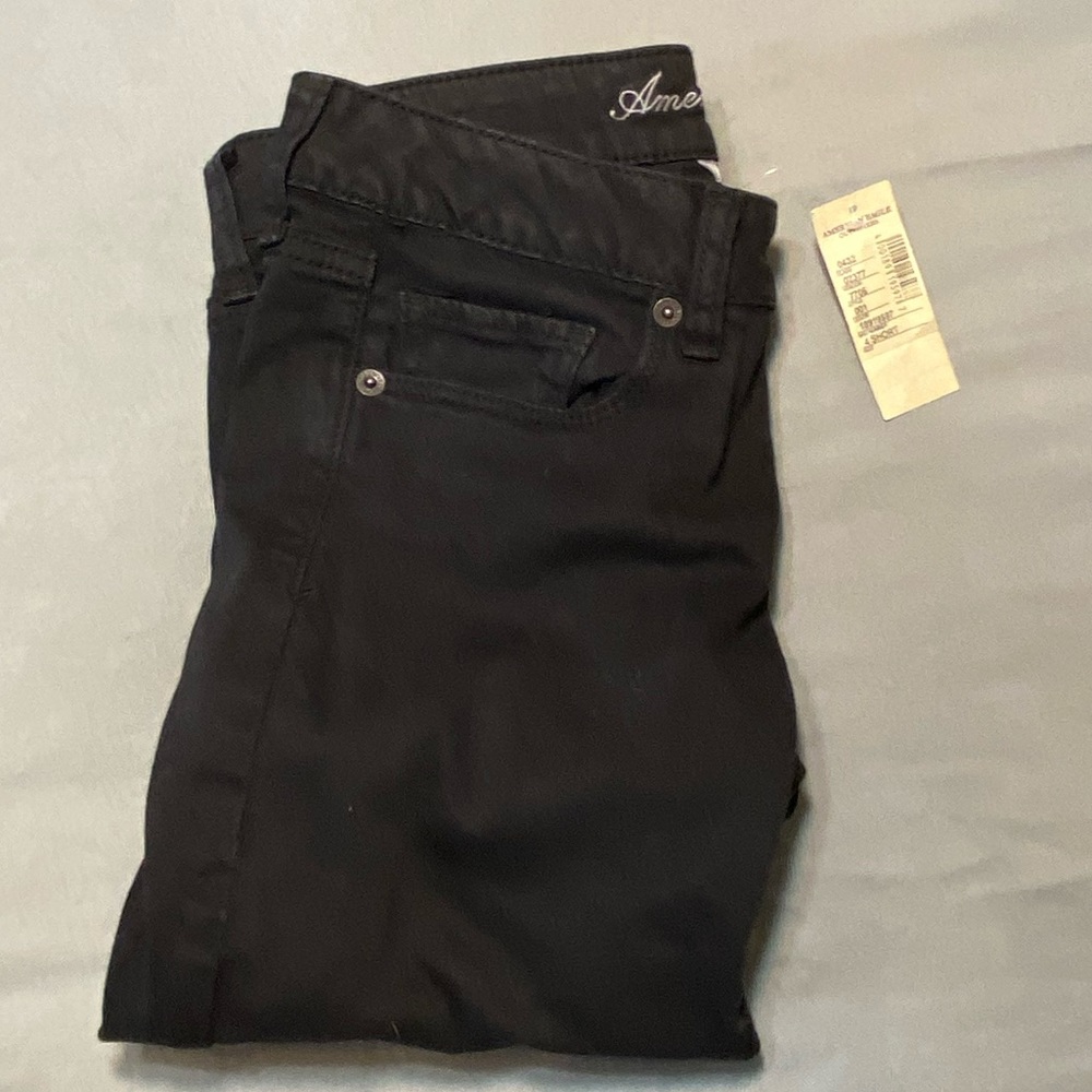 NWT American Eagle Black Skinny Jeans 4 Short